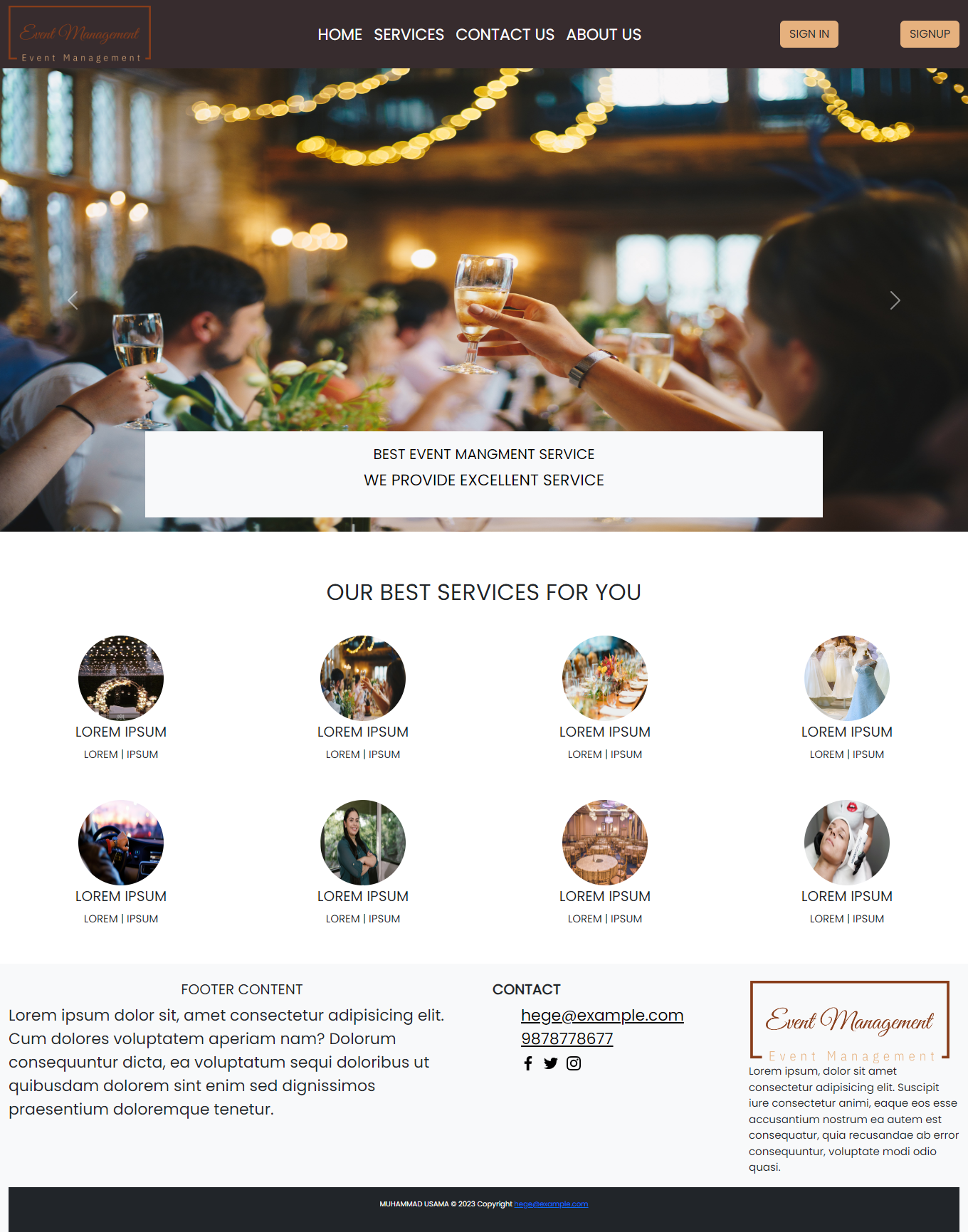 Event Management